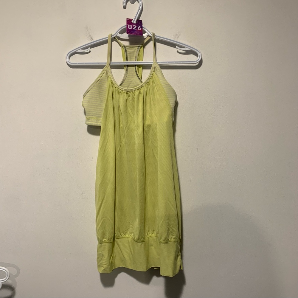 26. Lululemon No Limits Yellow / White Stripes